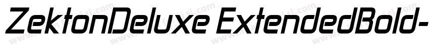 ZektonDeluxe ExtendedBold字体转换